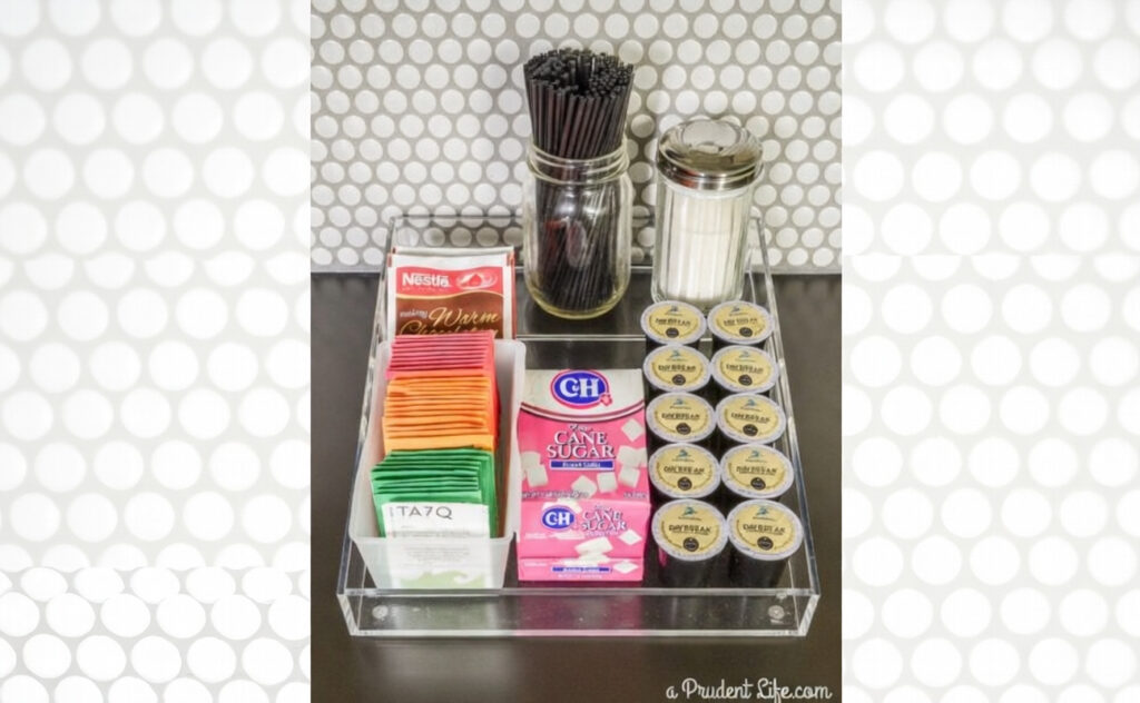 Acrylic Tray for Coffee Station