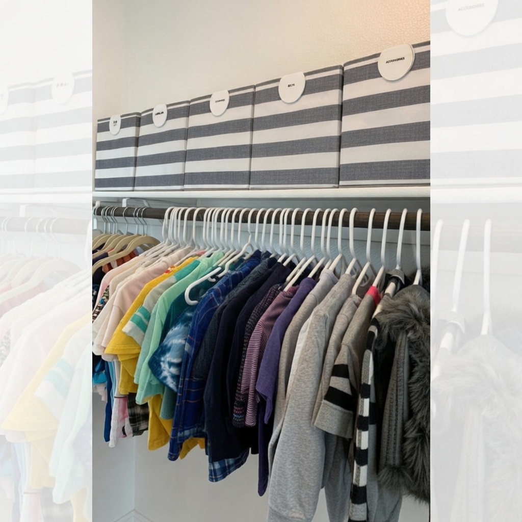 Add a Rod Under Shelves