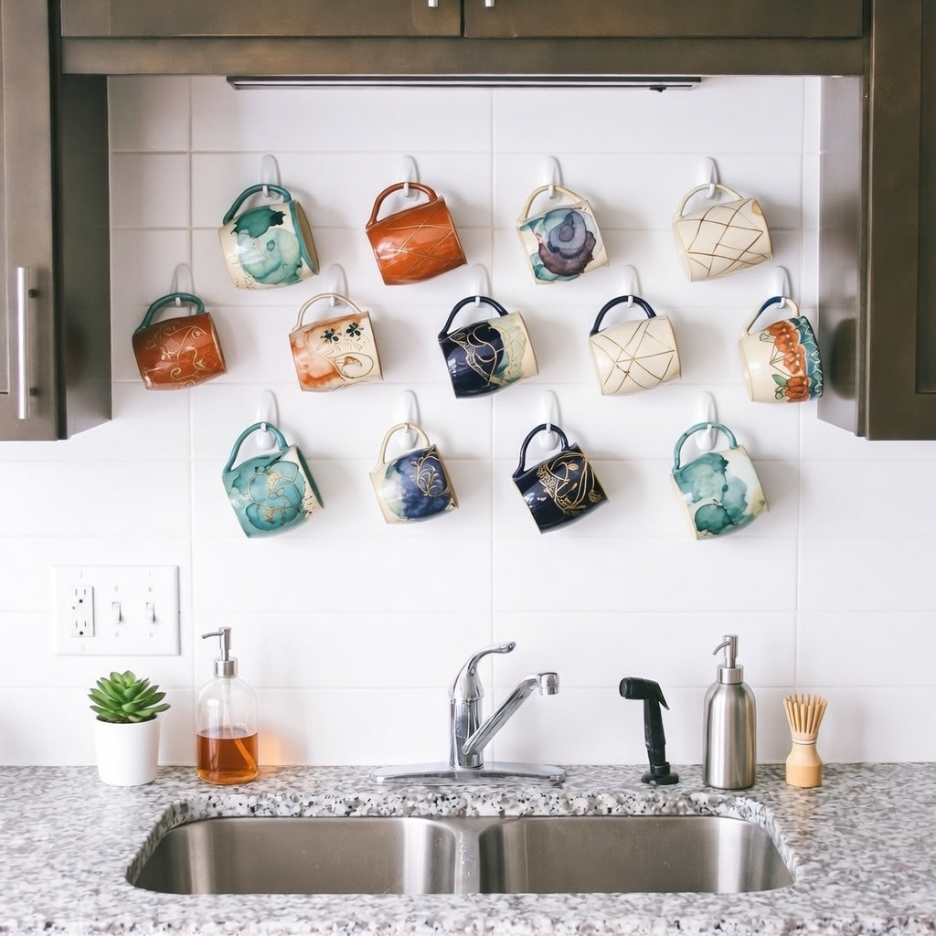 Command Hook Mug Wall