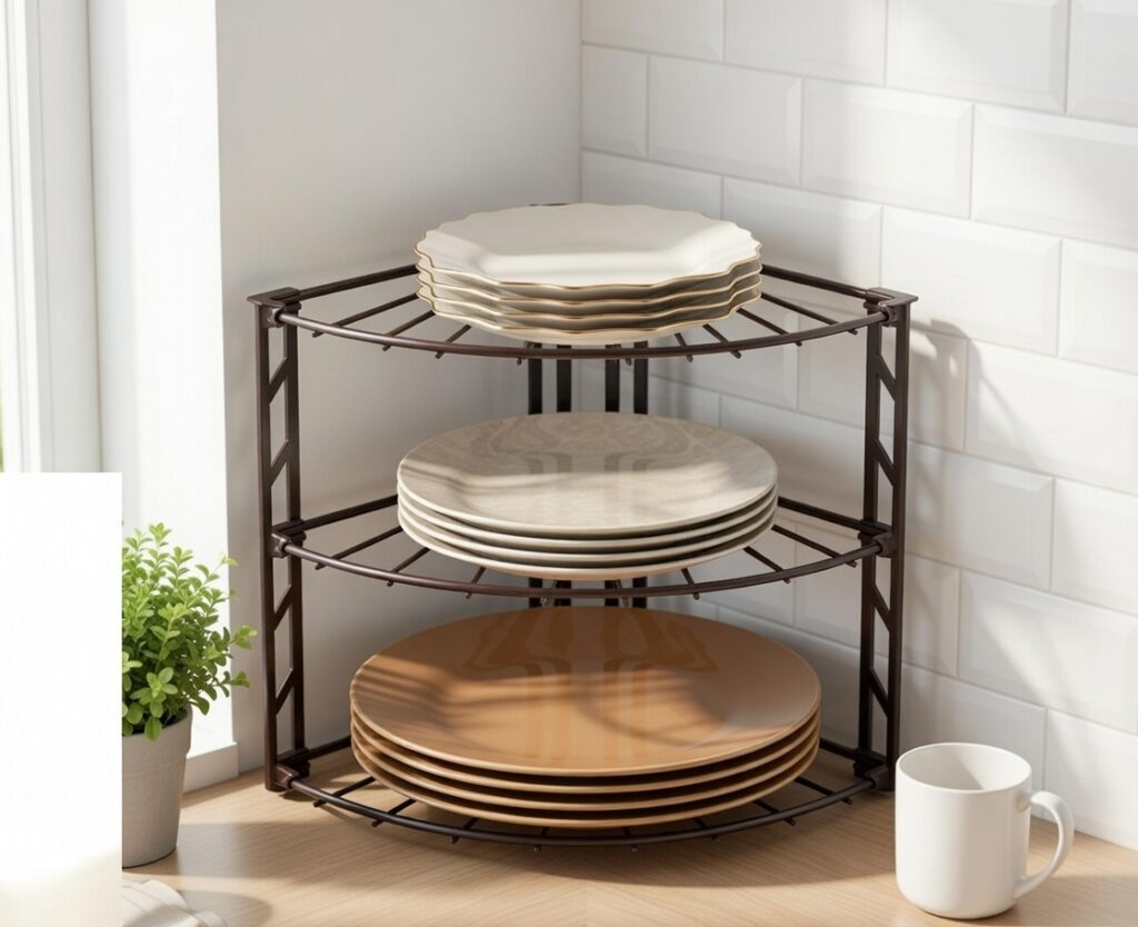 Corner Counter Shelf Organizer