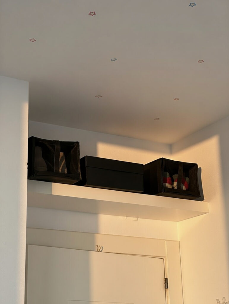 Install Shelves Above Your Door