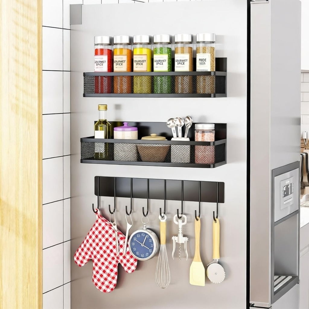 Magnetic Spice Rack for the Fridge