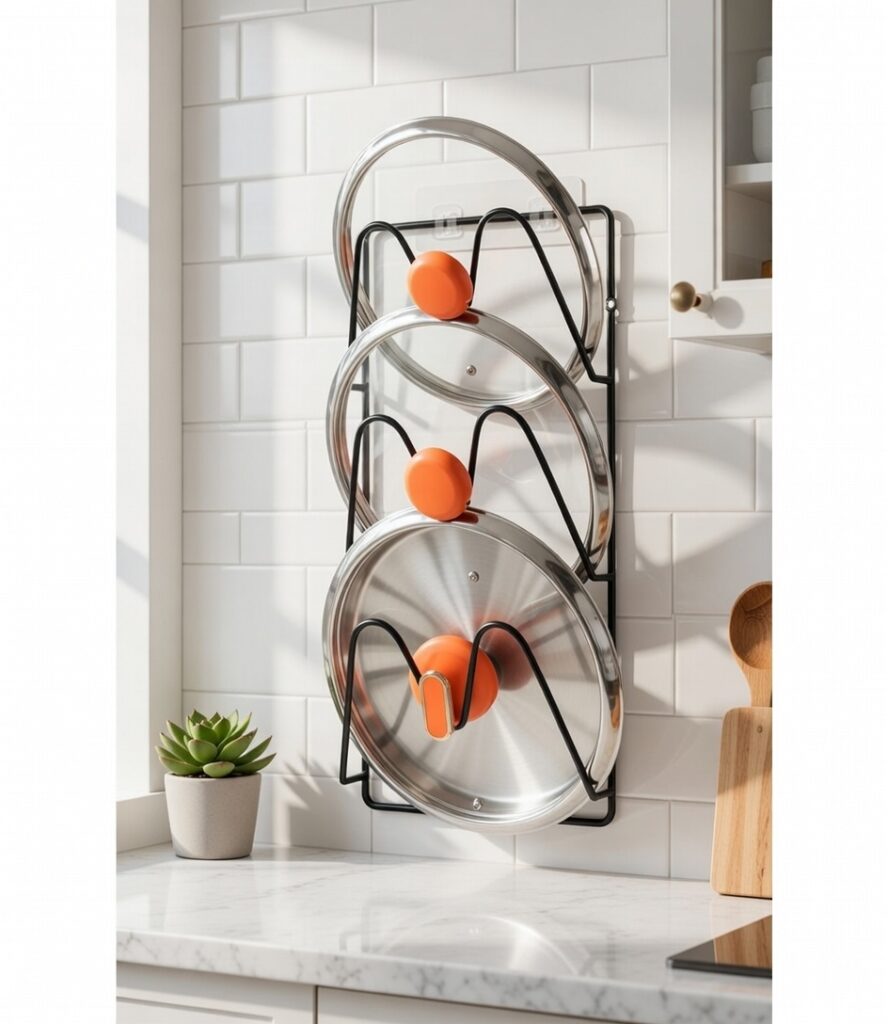 Pot Lid Organizer Rack