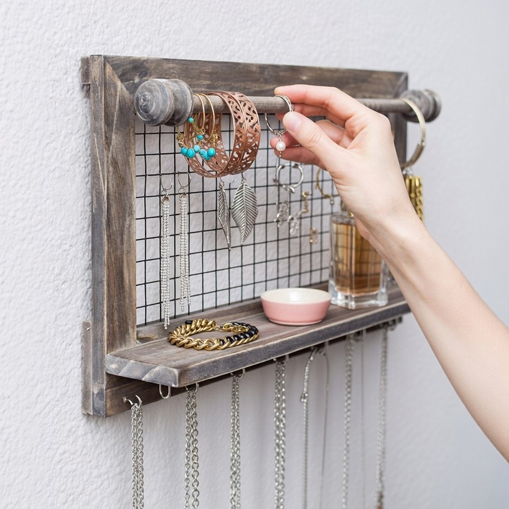 Rustic Jewelry Organizer