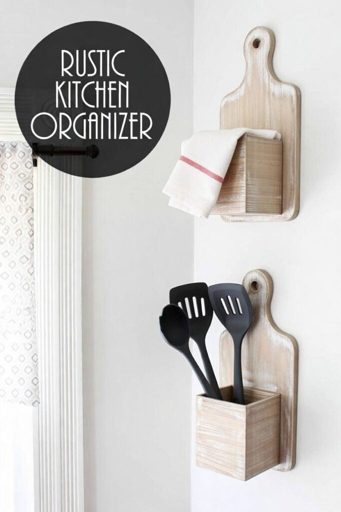 Rustic Kitchen Organizer