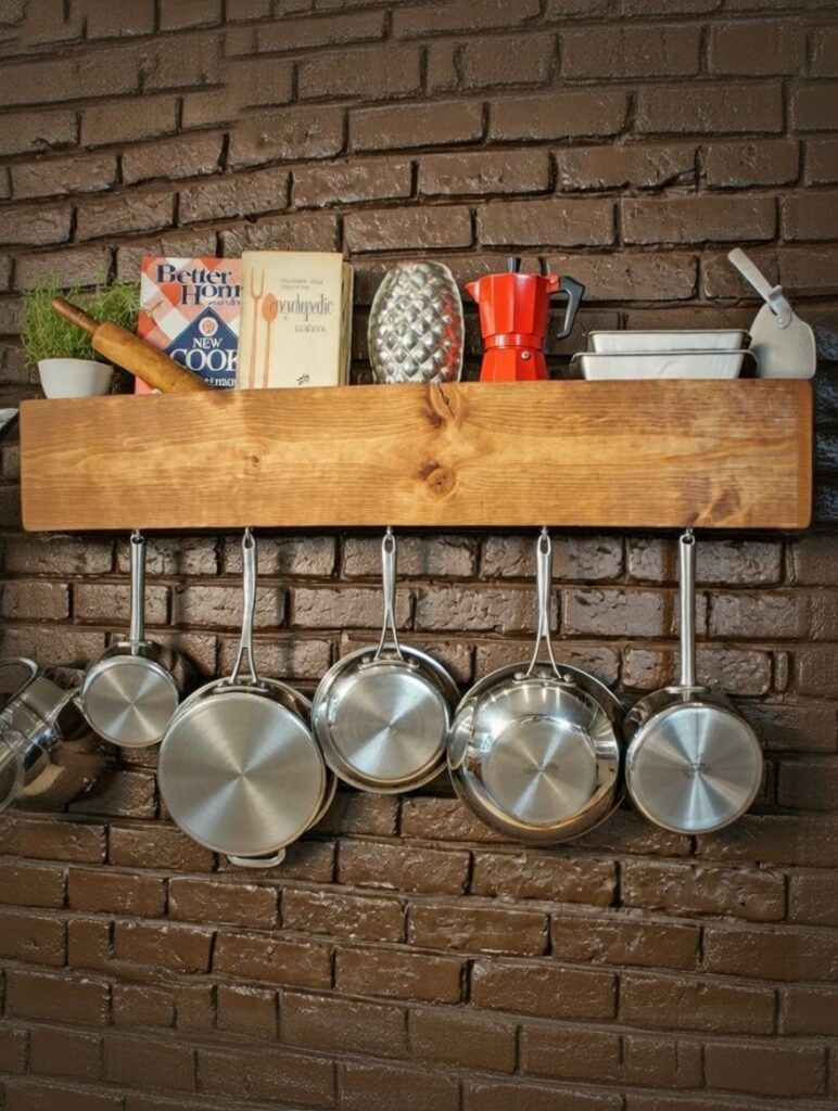 Shelf and Pot Rack