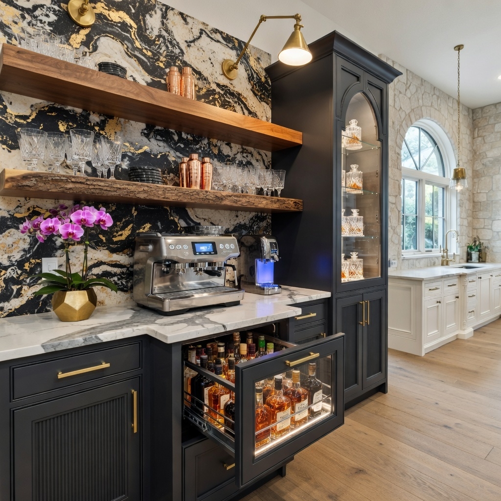 Slide Out Appliance Storage