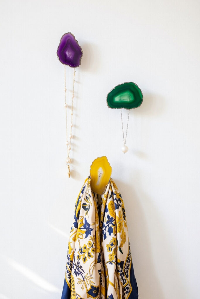 Stunning Agate Wall Hooks
