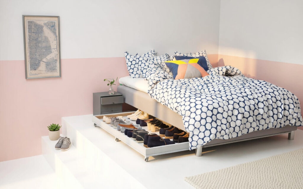Under-Bed Shoe Storage