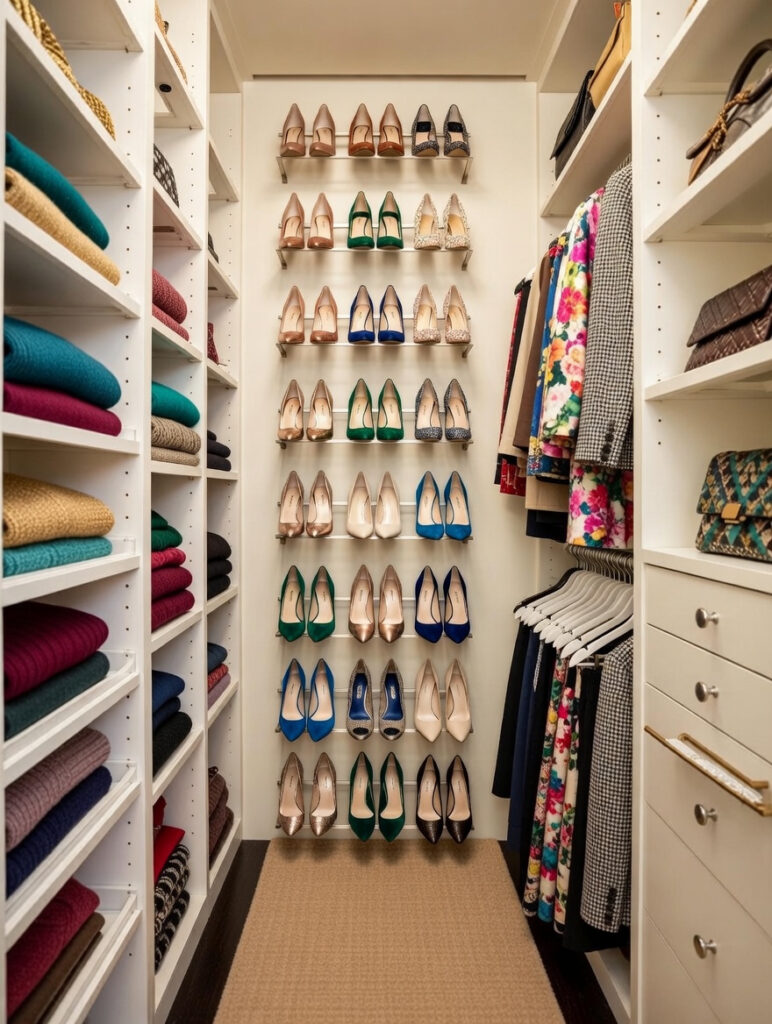  Use Towel Rods to Hang Shoes